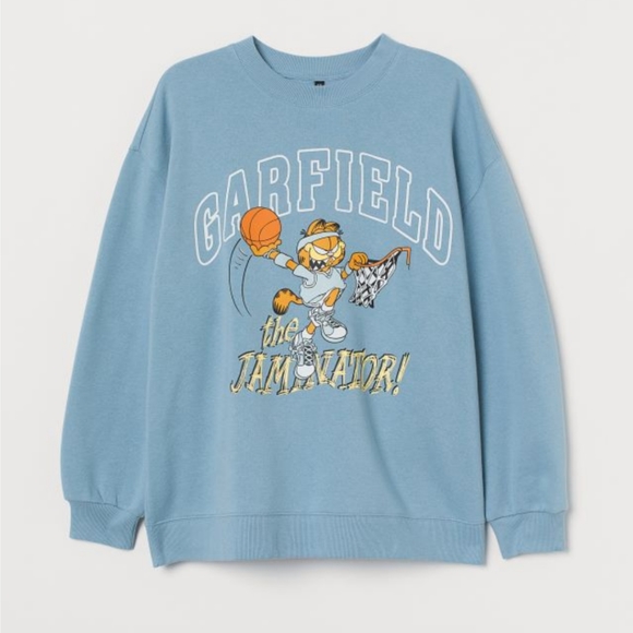 H&M Tops - ISO: Garfield The Jaminator Basketball Sweatshirt